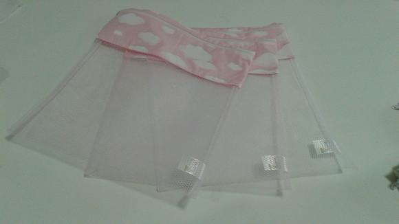 Saquinho organizador para bolsa de maternidade 3 unidades