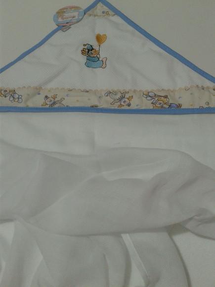 Toalha Forrada com Capuz Bordada Luxo