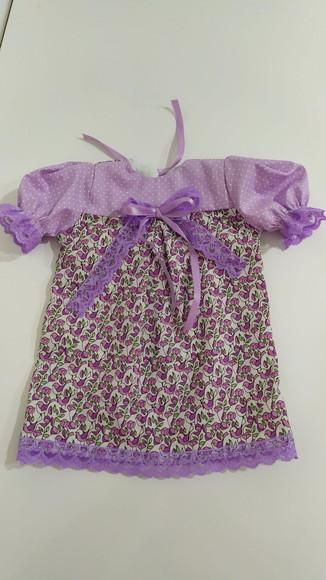 Vestido de Boneca de Pano