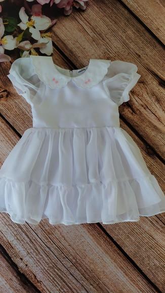 Vestido de Organza Bordado Luxo