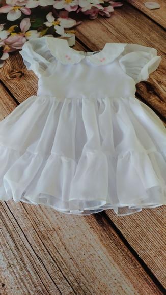 Vestido de Organza Bordado Luxo