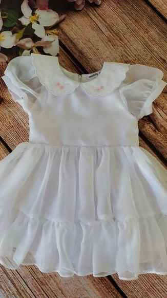Vestido de Organza Bordado Luxo