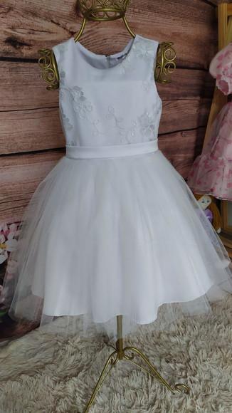 Vestido de Renda e Tule para Daminha de Honra