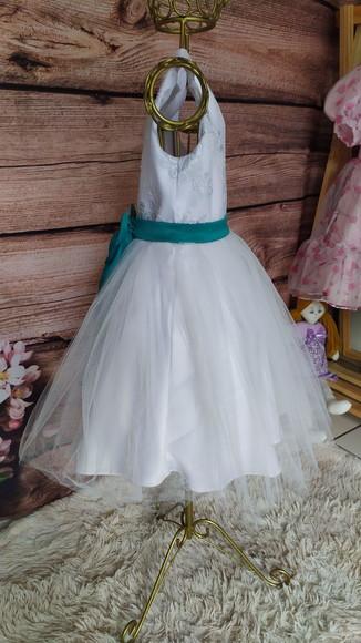 Vestido de Renda e Tule para Daminha de Honra
