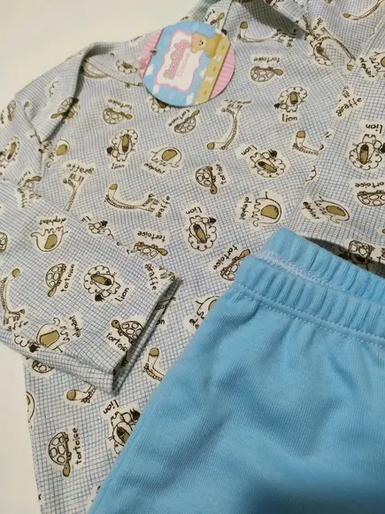 Body de bebe manga comprida estampado em malha 100% algodão