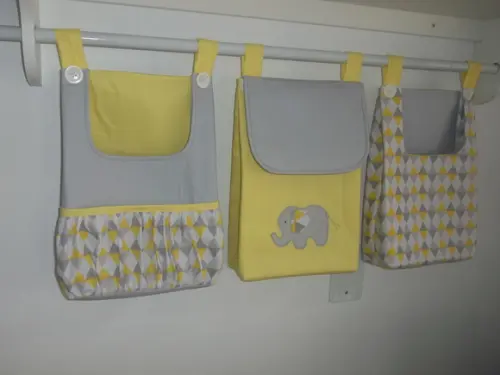 Bolsões porta fraldas (com 3 peças)