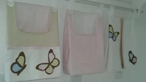 Bolsões porta fraldas (com 3 peças)