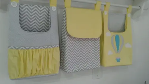 Bolsões porta fraldas (com 3 peças)