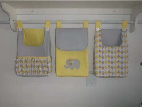Bolsões porta fraldas (com 3 peças)