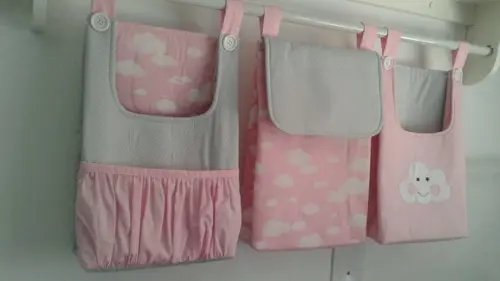 Bolsões porta fraldas (com 3 peças)