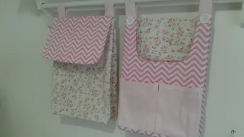 Bolsões porta fraldas com 2 peças