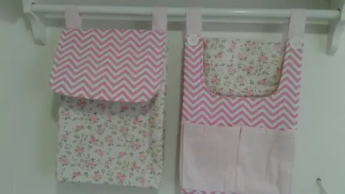 Bolsões porta fraldas com 2 peças