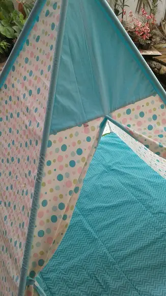 Cabana infantil + colchonete +bandeirinhas