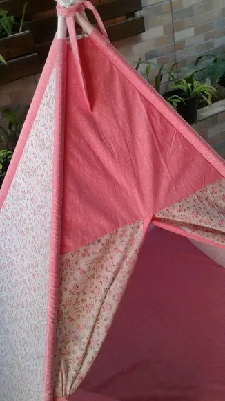 Cabana infantil + colchonete +bandeirinhas