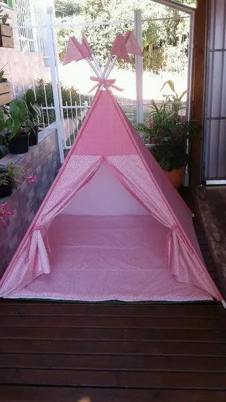 Cabana Infantil + Colchonete +bandeirinhas