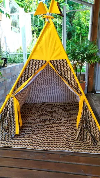 Cabana Infantil + Colchonete +bandeirinhas