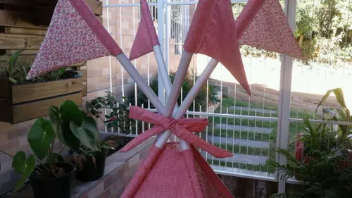 Cabana Infantil + Colchonete +bandeirinhas