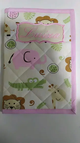 Capa de cardeneta de vacinação personalizada