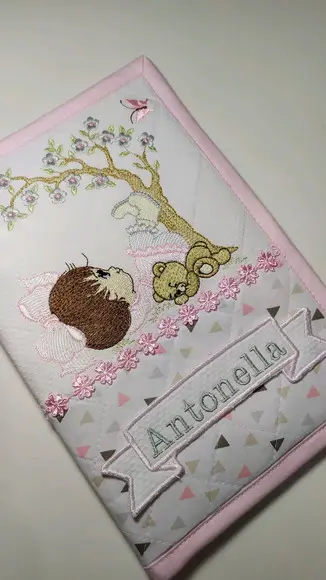 Capa de cardeneta de vacinação personalizada