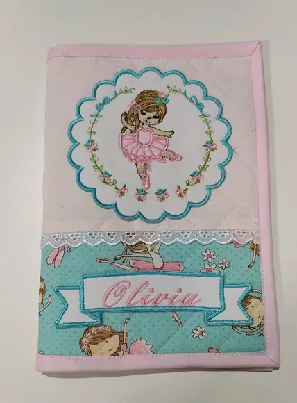 Capa de cardeneta de vacinação personalizada
