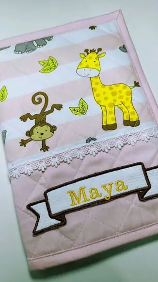 Capa de cardeneta de vacinação personalizada
