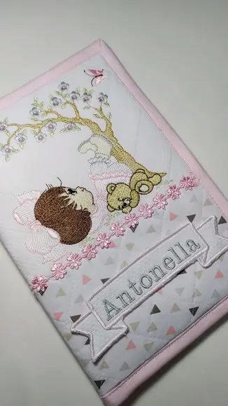 Capa de cardeneta de vacinação personalizada