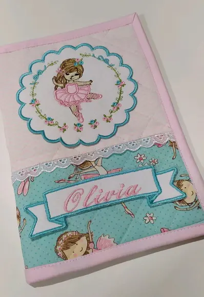 Capa de cardeneta de vacinação personalizada