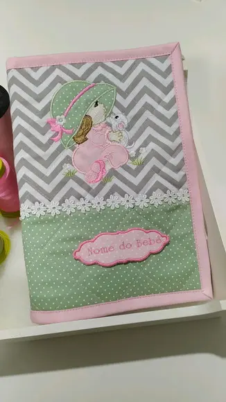 Capa de cardeneta de vacinação personalizada