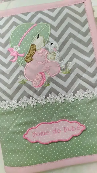 Capa de cardeneta de vacinação personalizada