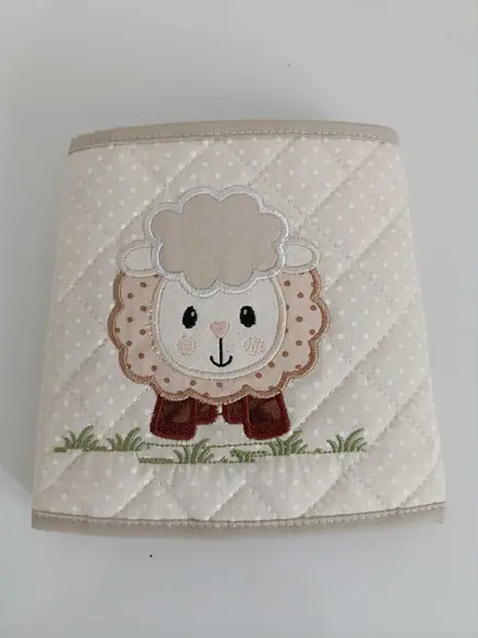 Capa de Garrafa Térmica Bordada para Bebê