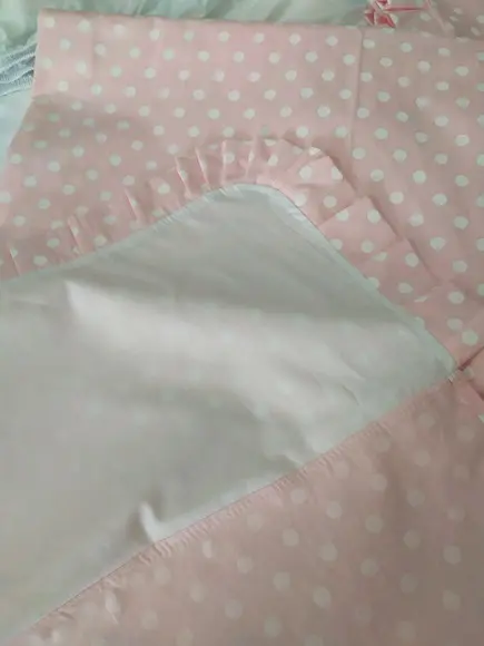 Jogo de lençol bordado para mini cama 3 pçs