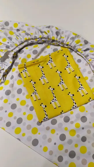Jogo de lençol para mini cama 2 pçs