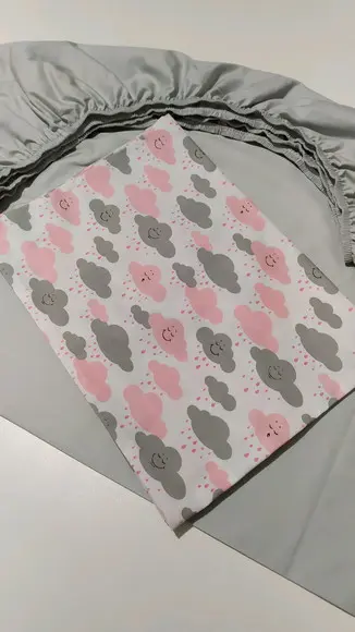 Jogo de lençol para mini cama 2 pçs