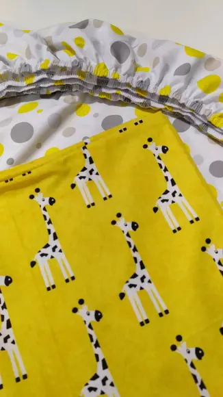 Jogo de lençol para mini cama 2 pçs