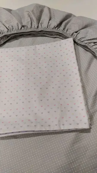 Jogo de lençol para mini cama 2 pçs