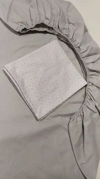 Jogo de lençol para mini cama 2 pçs