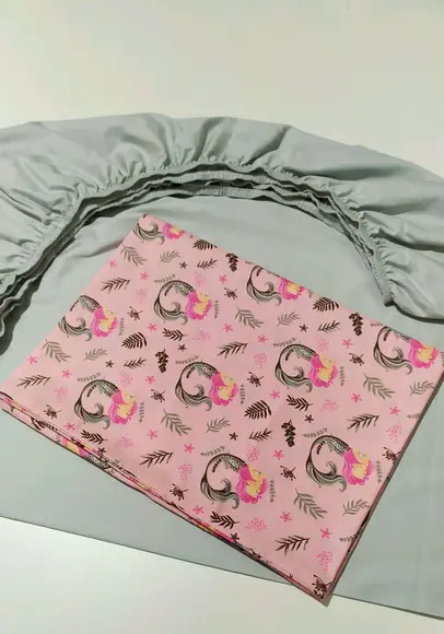 Jogo de lençol para mini cama 2 pçs