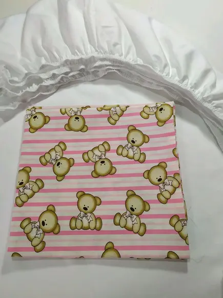 Jogo de lençol para mini cama 2 pçs