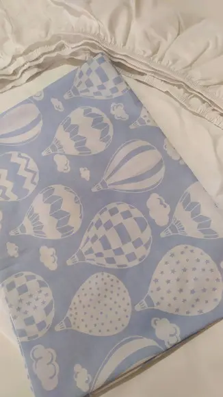 Jogo de lençol para mini cama 2 pçs