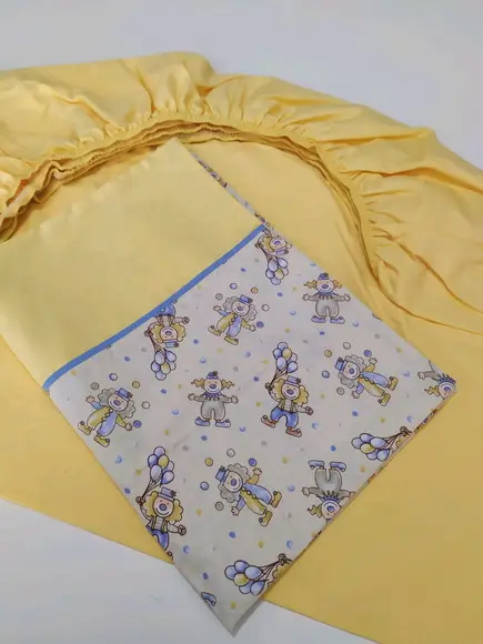 Jogo de lençol para mini cama 2 pçs