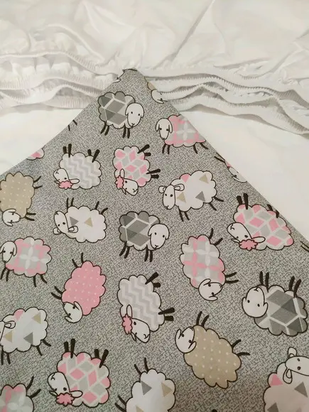 Jogo de lençol para mini cama 2 pçs