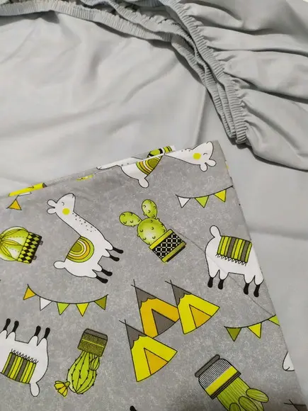 Jogo de lençol para mini cama 2 pçs