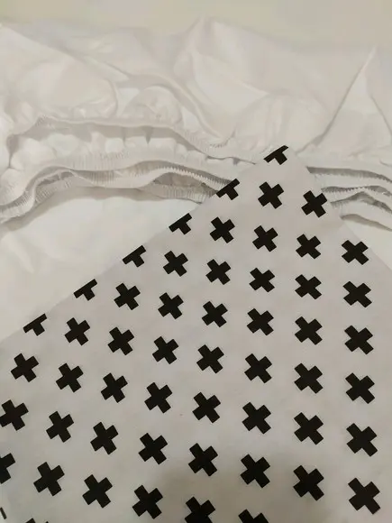 Jogo de lençol para mini cama 2 pçs
