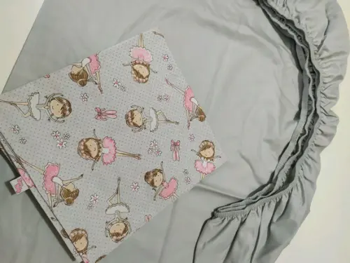 Jogo de lençol para mini cama 2 pçs
