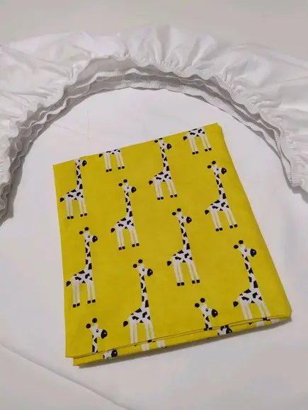 Jogo de lençol para mini cama 2 pçs