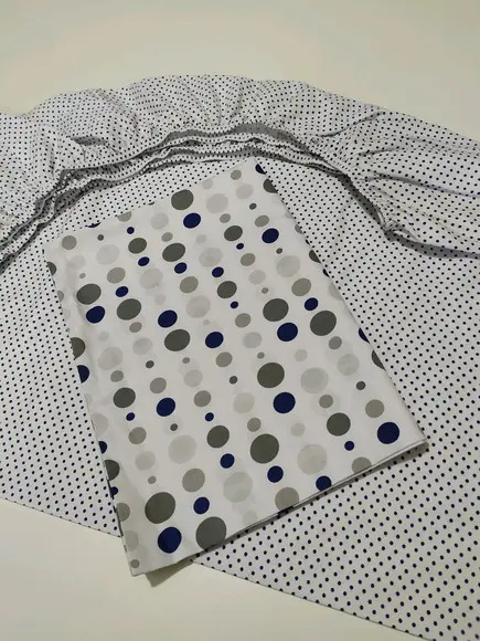 Jogo de lençol para mini cama 2 pçs