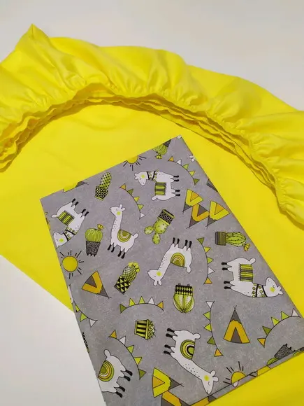 Jogo de lençol para mini cama 2 pçs