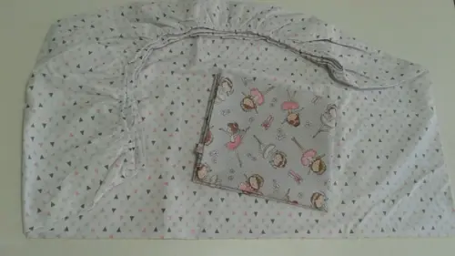 Jogo de lençol para mini cama 2 pçs