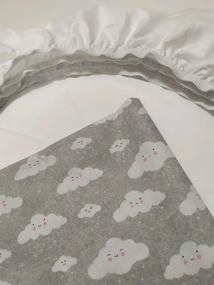 Jogo de lençol para mini cama 2 pçs