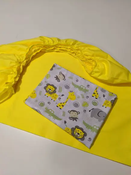 Jogo de lençol para mini cama 2 pçs